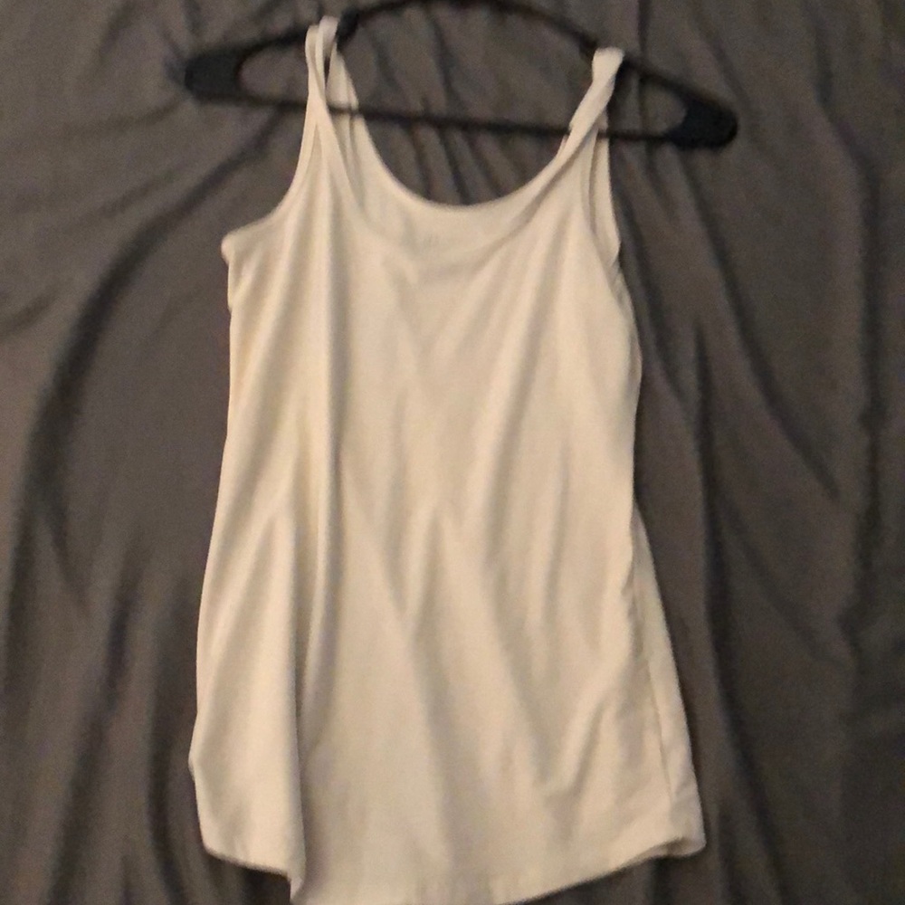 White tee tank top